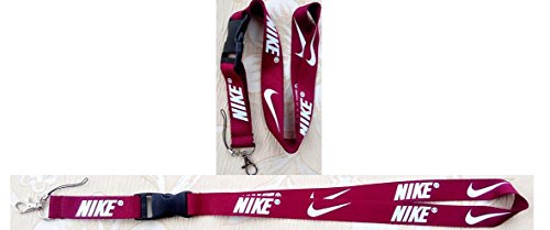 Preisvergleich Produktbild Nike Lanyard Schlüsselanhänger Halter Maroon Rot mit Weiß