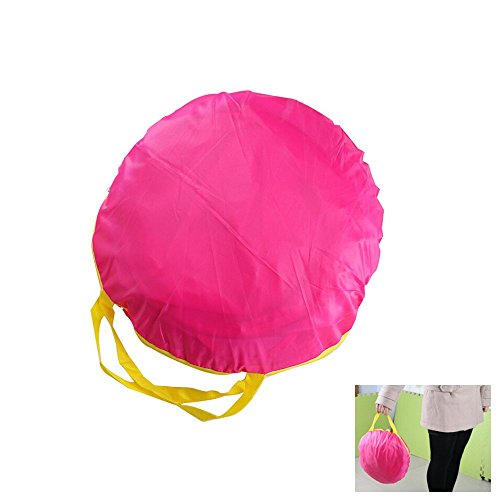 Baby Play Tent, GIM Kids Pink Princess Play Tent Castle with 100 PCS Ocean Balls Foldable Popup Balls Play Tent Playhouse Indoor Outdoor (Pink, 47 * 35 Inch)