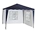 Produktbild Silvertree Pavillon-Set Tim 3 x 3 m inkl. 2 Seitenteile mit je 1 Fenster, Farbe Blau/Weiß