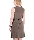 KRISP Umstandsmode Kleid mit Raffung Knoten Schleife - 3