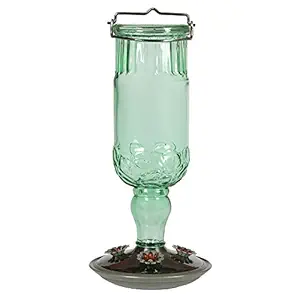 Perky-Pet 8120-2 Green Antique Bottle Hummingbird Feeder
