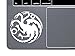 Produktbild SUPERSTICKI® Targaryen Logo Game of Thrones House Mother of Dragons Aufkleber Decal Hintergrund/Maße in inch Vinyl Sticker|Cars Trucks Vans Walls Laptop| White |4.5 x 4.5 in|CCI1517