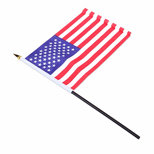 LUOEM Amerikanische Hand Flaggen USA halten Flaggen 12pcs - 4