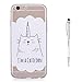 Produktbild Grandoin iPhone 8 Hülle,iPhone 7 HandyHülle, Süßes Muster Transparent Ultra Dünn Weiche TPU Silikon Schutz Handy Hülle Etui Schale Schutzhülle Case Cover für Apple iPhone 7/iPhone 8 4.7 Zoll - Katze
