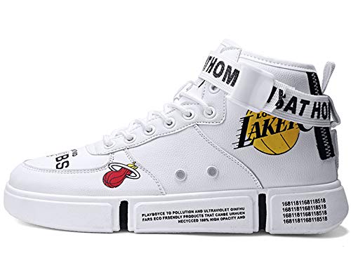 GNEDIAE Mixte Adulte Sneaker Basketball Femme Homme Chaussure Scratch Entraînement Football Haute Résistant à l'usure