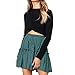 Produktbild SuperSU Herbst Frauen Elastische Hoch taillierte Lose Rock Bandage Stretch Bodycon Rock Elastizität Taille Lose Mini Röcke Drucken Blumen Boho A Linien Kurze Rock Retro Literatur Knee Skirt