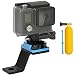 Produktbild FIRST2SAVVV GO-MTC-03QSB Aluminium Motorrad Spiegel Halterung Halter für Gopro Hero 4 GoPro Hero 5 GoPro Hero 6 , Session, Black, Silver, Hero+ LCD, 4, 3+, 3, 2, 1 XIAOMI YI 2 SJ4000 SJ5000 SJ6000 Aktion Kamera Camcorder + dive-Stick