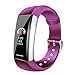 Price comparison product image Alvndarling Heart Rate Monitor/Pedometer Calorie Watch Children/Men/Ladies Smart Bracelet Bluetooth Bracelet (Color : Purple)