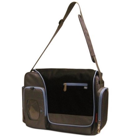 Fisher Price Messenger Diaper Bag Black and Blue