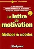 La lettre de motivation : Méthodes et modèles