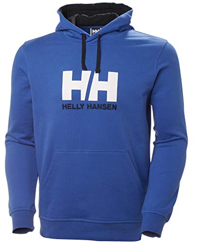 Helly Hansen HH Logo Hoodie Sudadera con Capucha, Hombre, Azul (Olympian Blue), M