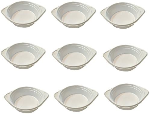 500 pcs White Soup Plate Soup Tureens 500 Ml Plastic Disposable Crockery White 0.5 L Bowl