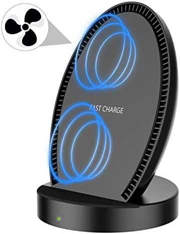 Arrinew Fast Wireless Charger, 10W Dual-Coil Induction Charger with Radiator, for Iphone8.8 plus, X, Samsung Note8, 5, S6 +, S7, S7 +, S8, S8 +, Galaxy S3, Note 2, S4, Nokia Lumia 920, LG Nexus 4