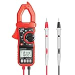 Pince Multimètre Numérique Portable ET820 Multimètre Digital Clamp Ampèremétrique, Testeur de Tension AC/ DC, Courant AC, Voltage, Résistance, Continuité, Eventek