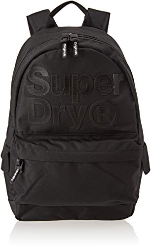 Preisvergleich Produktbild Superdry Herren Pinstrip Montana Rucksack, Schwarz (Nero), 30x45x15 centimeters