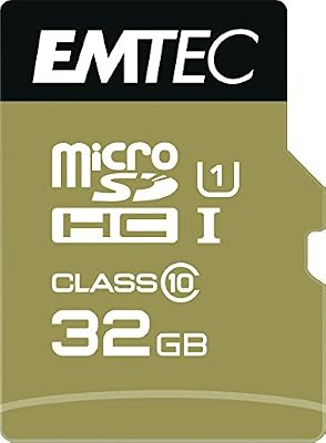 EMTEC Gold+ - Carte mémoire flash (adaptateur SD inclus(e)) - 32 Go - Class 10 - microSD - or