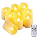 Produktbild ORIA Flammenlose Kerzen mit Timer, 9 LED Kerzen mit Fernbedienun & Batterie, 6 Stunden Timer & 3 Modi Teelichter für Wohnaccessoires, Weihnachten Dekoration, Geburtstag, Hochzeit, Partys, usw