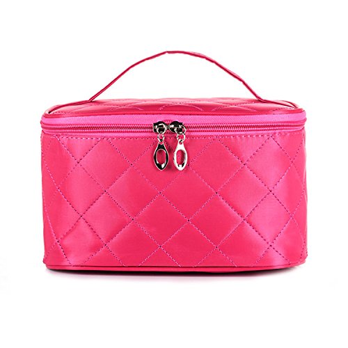 Dame Make-up Kulturbeutel Organizer Kosmetiktasche Beutel Dusch-Tasche für Reisen Tasche Koffer Große Kapazität Tragbare Toilette Reisetasche mit Griff und Spiegel