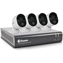 Swann 8 Channel Security System: 1080p Full HD DVR-4575 with 1TB HDD & 4 x 1080p Thermal Sensing Cameras - Pack of 4 (Renewed)