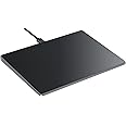 Seenda Upgraded Touchpad for Windows 10/11, External Wired Thin Aluminium USB Trackpad 6.3 Inches with Tempered Glass 7H Multi-Touch Pad for PC/Computer/Laptop/Desktop/Notebook, Black and Grey