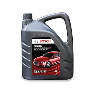 Bosch Fusion API SL SAE 5W 30 Semi Synthetic Engine Oil for Passenger Cars (5 L)