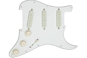 Seymour Duncan sstk de s10s pickg OW YJM Fury Signature pour Strat, Set avec pickguard Off Blanc