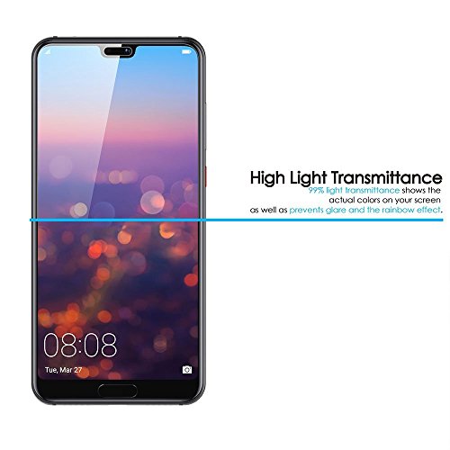 [2 PACK] Huawei P20 Schutzfolie, 9H Panzerglas Hartglas Glas Display Schutzfolie [Blasenfrei] [HD Ultra] [Anti-Kratzer] Displayschutzfolie Displayschutz Screen Protector FÃ¼r Huawei P20 smartphone. Klar (2 PACK)
