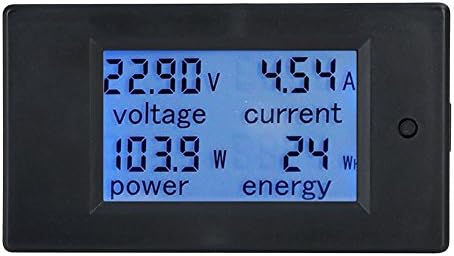 Peacefair Digital Multimeter LCD Display DC 6.5-100V 0-100A Voltage Amperage Power Energy Meter Tester Gauge Monitor (with 100A Current Shunt)