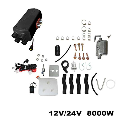 Preisvergleich Produktbild Sunnyday Universal 12V 8KW Diesel-Standheizung 4-Loch-Schalter mit Schalldämpfer