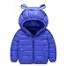 Produktbild Hawkimin Jungen Mädchen Langärmelige Kapuze Daunenjacke Mit Kapuze Herbst Winter Warme Wattierte Jacke Kleidung