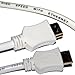 Price comparison product image m-one White 1m/3ft Long HDMI to HDMI Cable Lead Wire for - Denver DVH-1243 Multi Region DVD Player - / to Connect TV, Monitor, Projector
