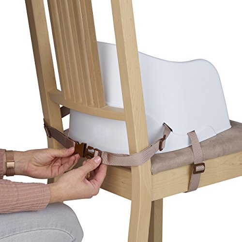 Boostersitz, Kindersitz für Stuhl, Sitzerhöhung für Kinder & Babys, mit verstellbaren Gurten zur Befestigung auf Stühlen, ideal als Hochstuhl für Kleinkinder, Hochstuhlsitz von EZ-Bugz, Weiß, geeignet für Kleinkinder ab 6 Monaten - 5