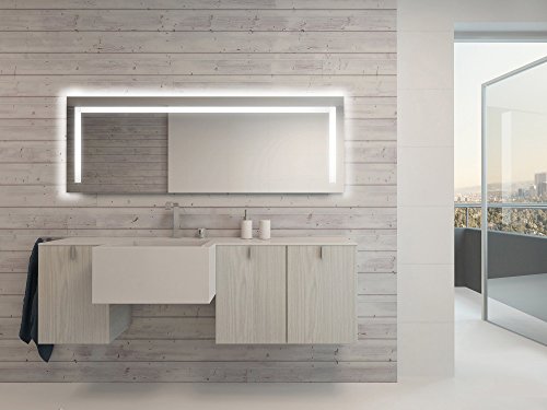 Silvia2 – LED Badspiegel mit Beleuchtung – (B) 140 cm x (H) 80 cm - 2
