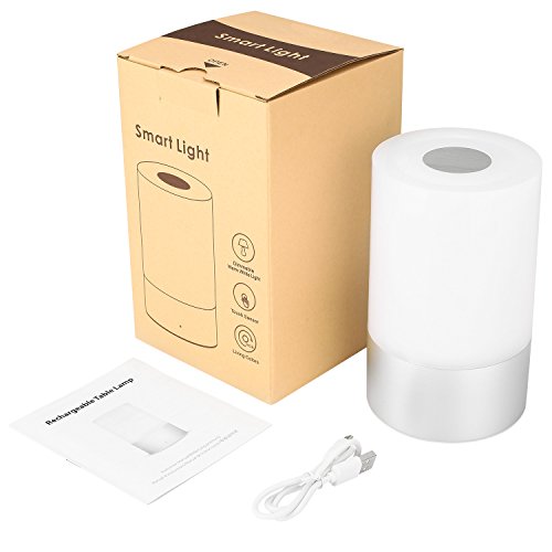 Mabor Nachttischlampe, Stimmungslicht,Touch Sensor LED Nachtlicht mit dimmbares & warmes Licht & 256 RGB Farbe als Stimmungsbeleuchtung für Kinderzimmer,Schlafzimmer usw - 9