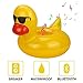 Produktbild Kabelloser Pool Float Lautsprecher Bluetooth, tragbar, schwimmfähig, IPX6, wasserfest, Musik-Player - gelbe Ente Schwimmring (inkl. Luftpumpe)