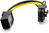 kenable PCI Express PCIe 6 Pin to 8 Pin Graphics Card Power Adapter Cable 10cm