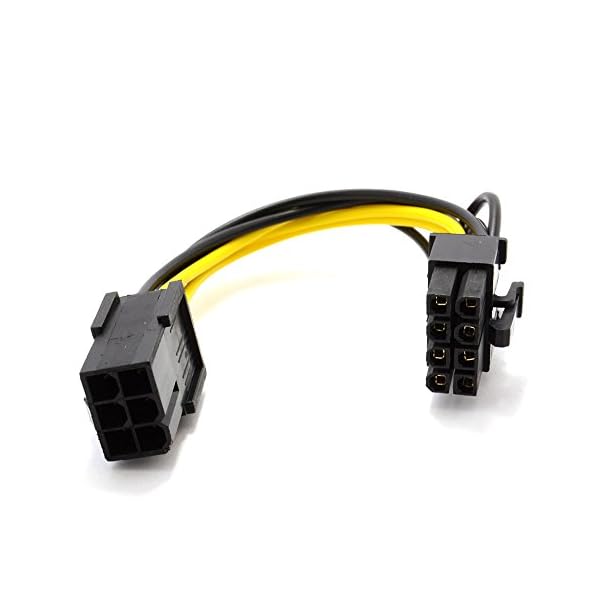 PCI Express PCIe 6 Pines a 8 Pines Gráficos Tarjeta Energía Adaptador Cable 10 cm