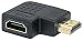 Produktbild Manhattan 353489 HDMI Adapter gewinkelt (A-Buchse auf A-Stecker 90 Grad nach links) schwarz