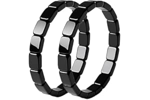 Aidodmom Hematitas Piedras Natural Pulsera, Hematite Bracelets, Pulseras Hematita Hombre, Joyas Para Hombre, Mejora El Campo Energético, Adecuadas Para Uso Diarios