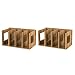 Produktbild CD Ständer, Lommer 2 Stück DIY DVD Ständer Kreativ Tischplatte CD/DVD Regal Holz Buchständer Bücherregal (Holz)