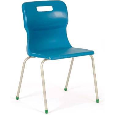 Morleys Ergos Stacking School Chair – 430mm Seat Height, Durable Polypropylene, Bright Red