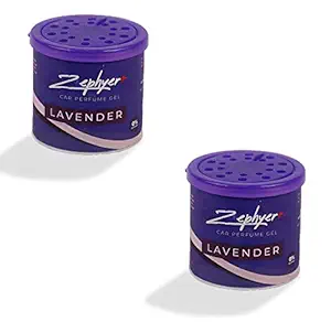 Zephyer+ Lavender Car Perfume for Portable Usage, Spill Proof & Alcohol-Free Car Diffuser/ Room Freshener (Pack of 2)