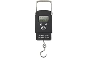 Liten krokskala, hängvåg, lastkapacitet upp till 50 kg/110 lb, bärbar digital våg, visning/tara/datahållningsfunktion, 4 enhe