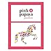 Pink Papaya | Rocking Horse Pinky| Rocking animal with different sounds: cowboy song| Head height approx. 70 cm | Shoulder height approx. 45 cm | Colour: white with floral pattern