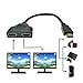 Produktbild 1080P HDMI Port Stecker auf 2 Buchse 1 In 2 Out Splitter Kabel Adapter Konverter HDMI Kabel HDMI Kabel HDMI Male to 2 HDMI Female 1 in 2 out Splitter Cable HKFV