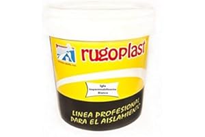 Rugoplast - Pintura impermeabilizante economica ideal para eliminar las goteras de tu terraza, tejado, casa... Iglú , Blanco