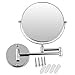 Chrome round 8" wall mirror vanity mirror cosmetic mirror double-sided 7X magnifying mirror
