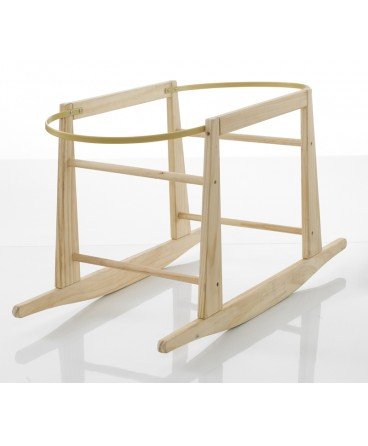 Preisvergleich Produktbild Mein Kind, Kiefer Holz Moses Korb Rocken, Ständer