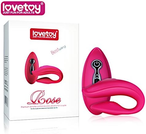 LZYD 4 Plus Wireless Waterproof Dual Massage For Him Her &amp; Couples, 5 Unique Patterns, Made Of Body Safe Silicone - Rose Red