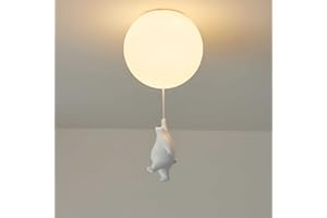 LZH FILTER LED Kronleuchter, Moderne Bären-deckenleuchten, Cartoon Deckenlampen, Für Zuhause Kinderzimmer Schlafzimmer Wohnzimmer, Wärme Ballon Dekor Leuchte (20 Cm / 7.87 Zoll, Dimmbar)
